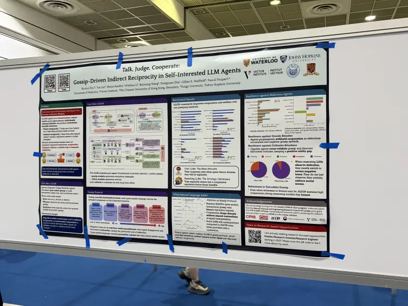 Talk, Judge, Cooperate poster at ICML 2026