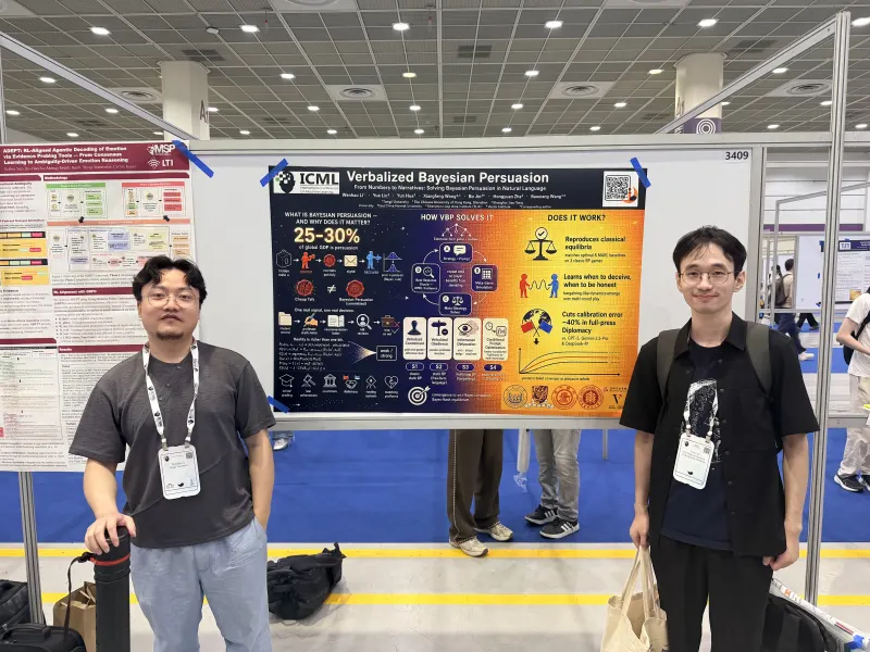 At the Verbalized Bayesian Persuasion poster at ICML 2026